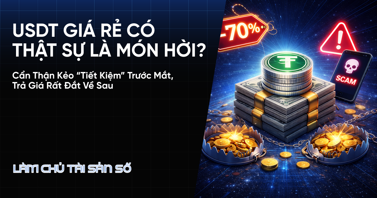USDT Giá Rẻ Có Thật Sự Là Món Hời? Cẩn Thận Kẻo “Tiết Kiệm” Trước Mắt, Trả Giá Rất Đắt Về Sau