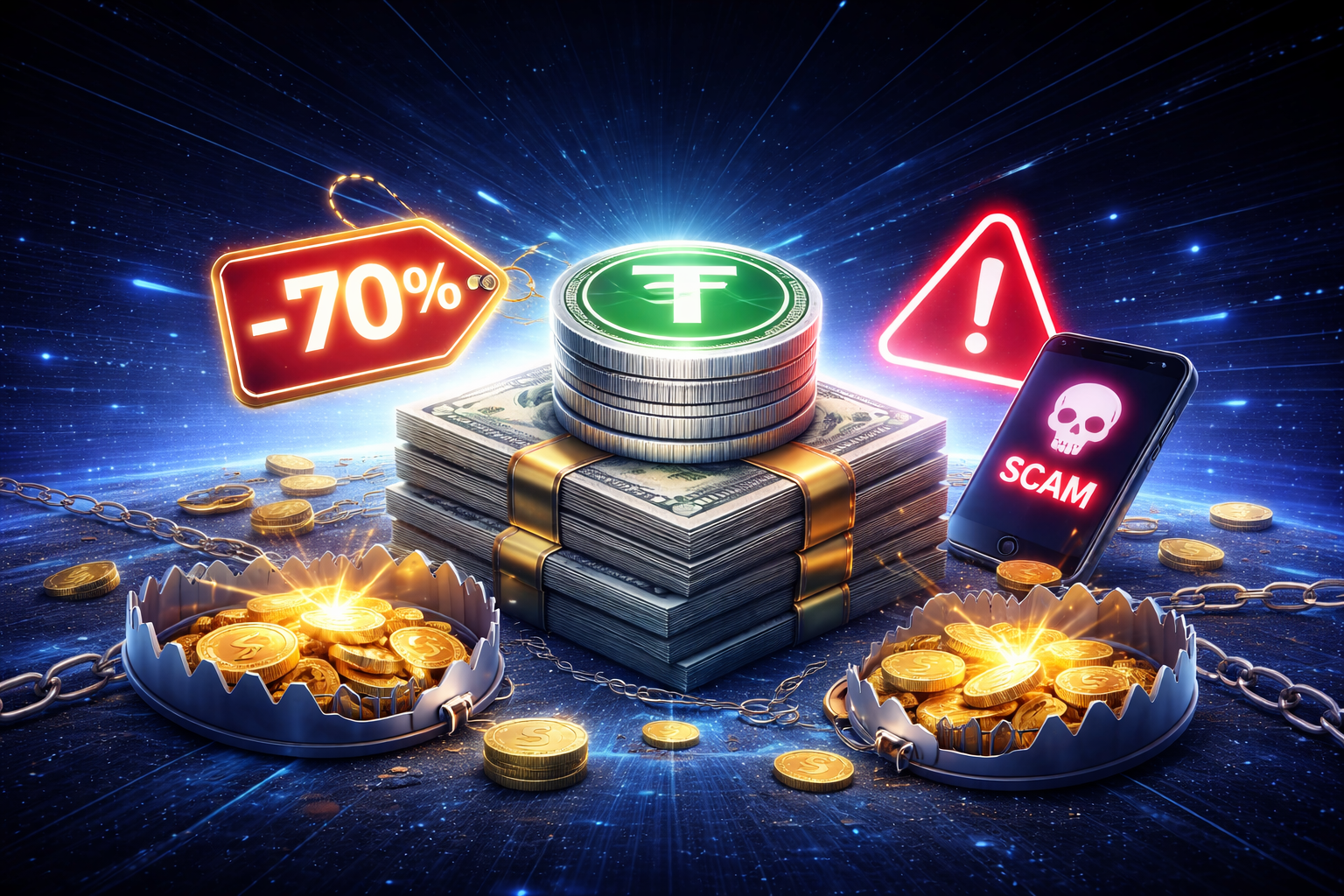 USDT Giá Rẻ Có Thật Sự Là Món Hời? Cẩn Thận Kẻo “Tiết Kiệm” Trước Mắt, Trả Giá Rất Đắt Về Sau